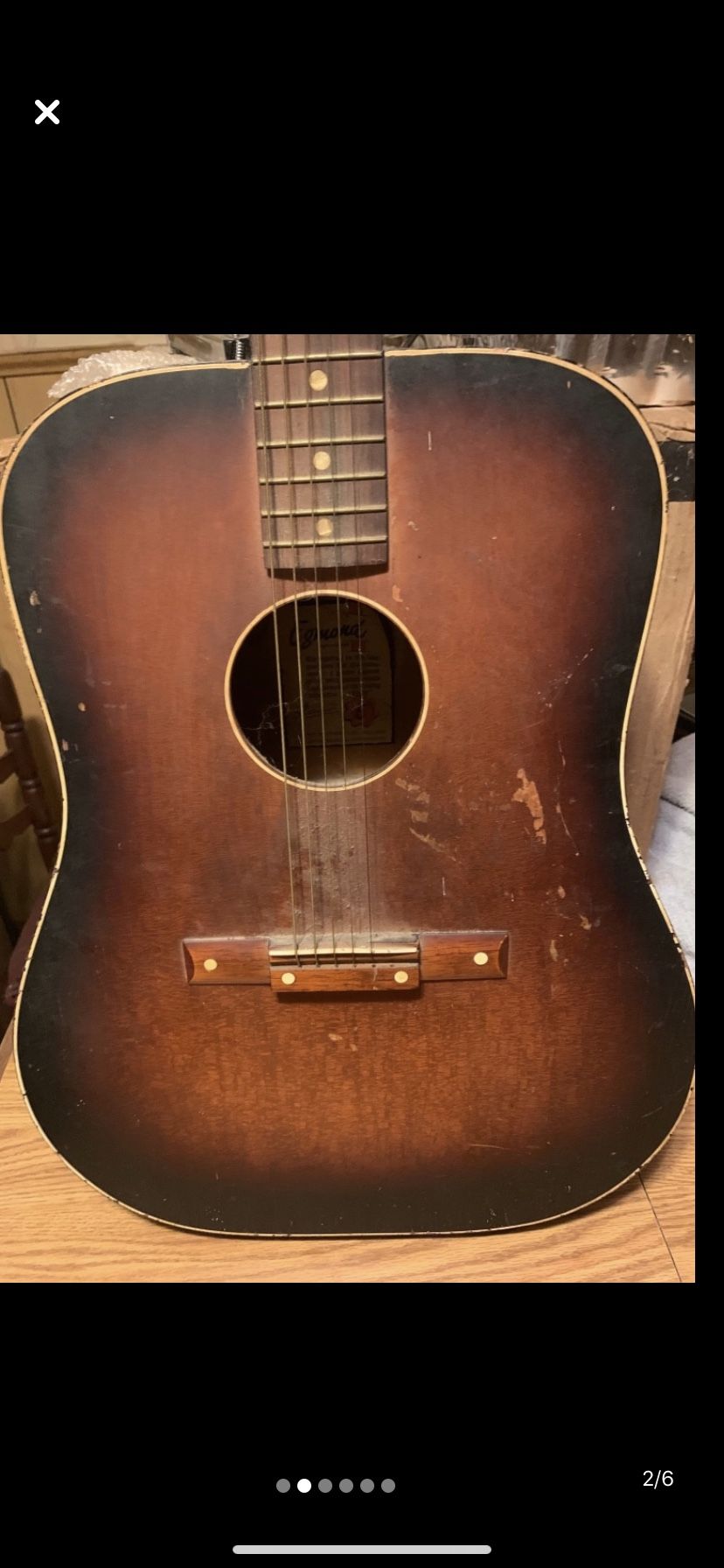 Eenzaamheid optocht Slip schoenen Egmond Acoustic Guitar serial number 40900055 for Sale in Columbus, OH -  OfferUp