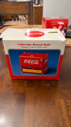 Coca-cola collectible musical bank