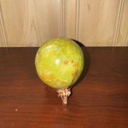 Green Serpentine Sphere Crystal 