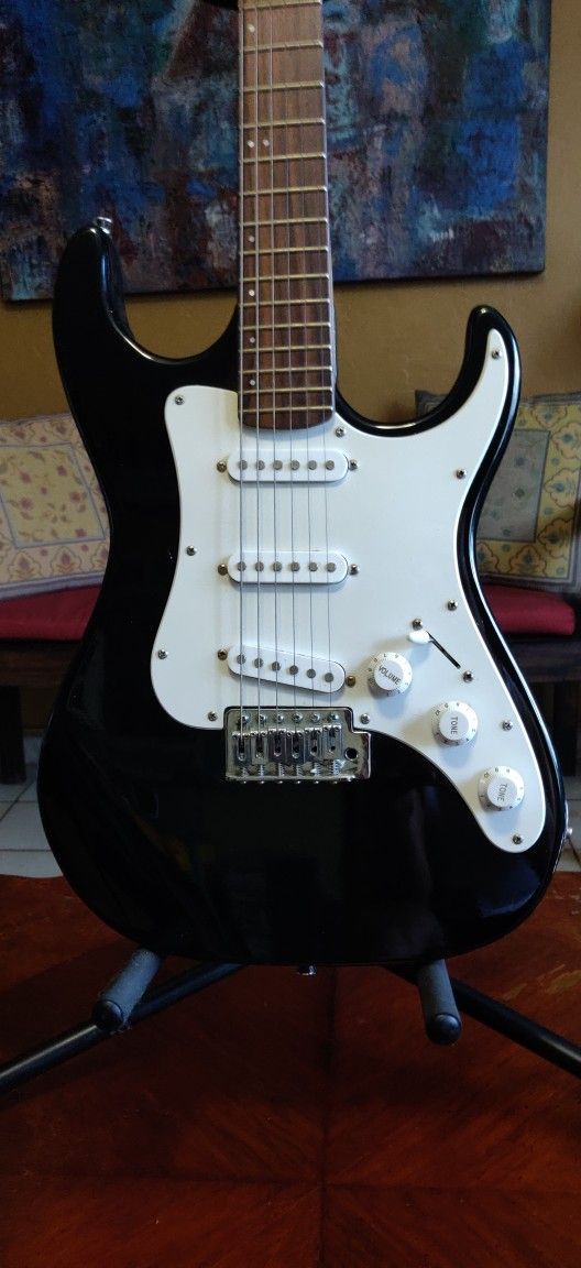 Vintage S-style Lyon By Washburn Electric Guitar With New Bag