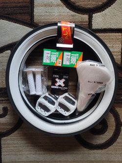 NEW Bicycle Bmx Parts Bundle 20" White