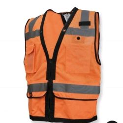 SV59ZT Heavy Duty Surveyor Tether Vest with Zipper Size 3X