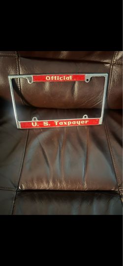 Vintage license plate cover