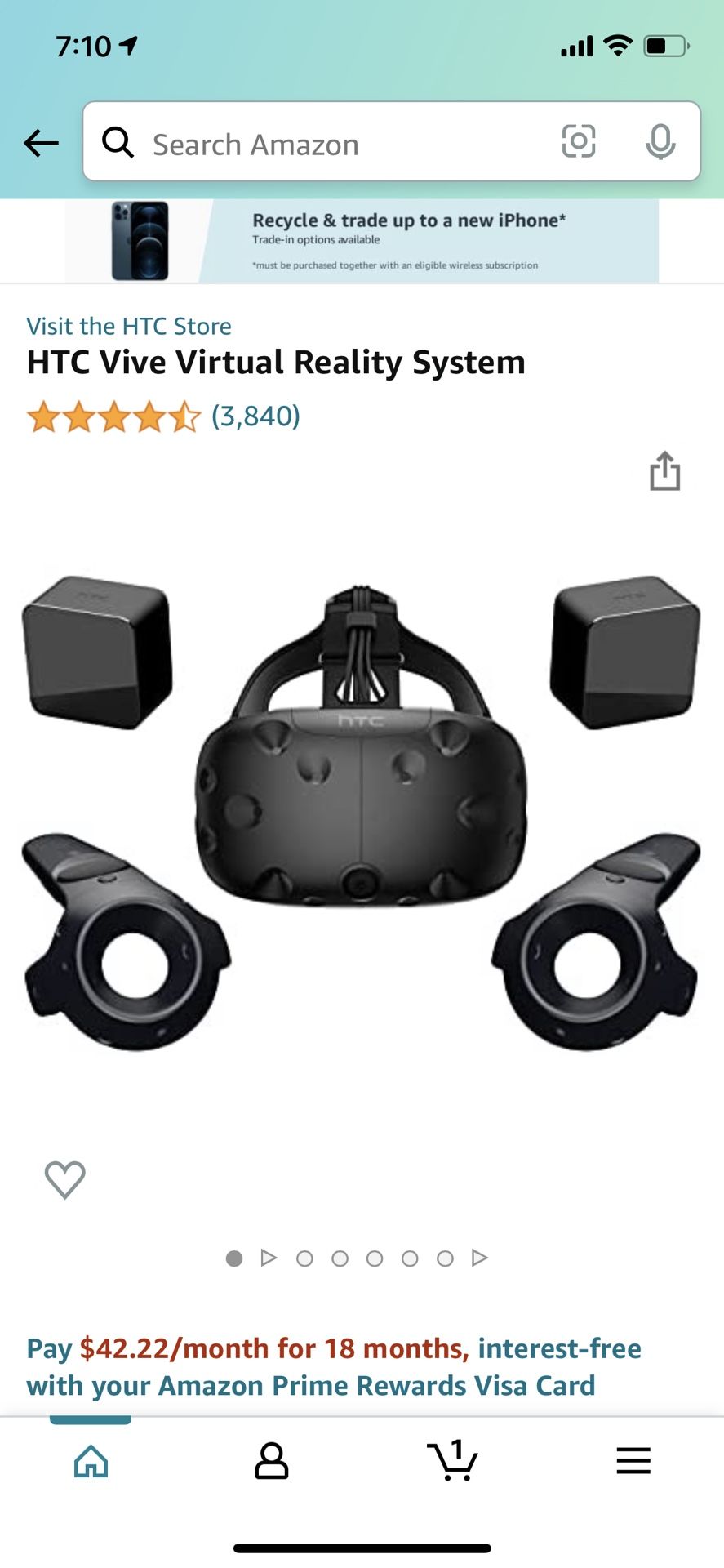 HTC Vive Virtual Reality System