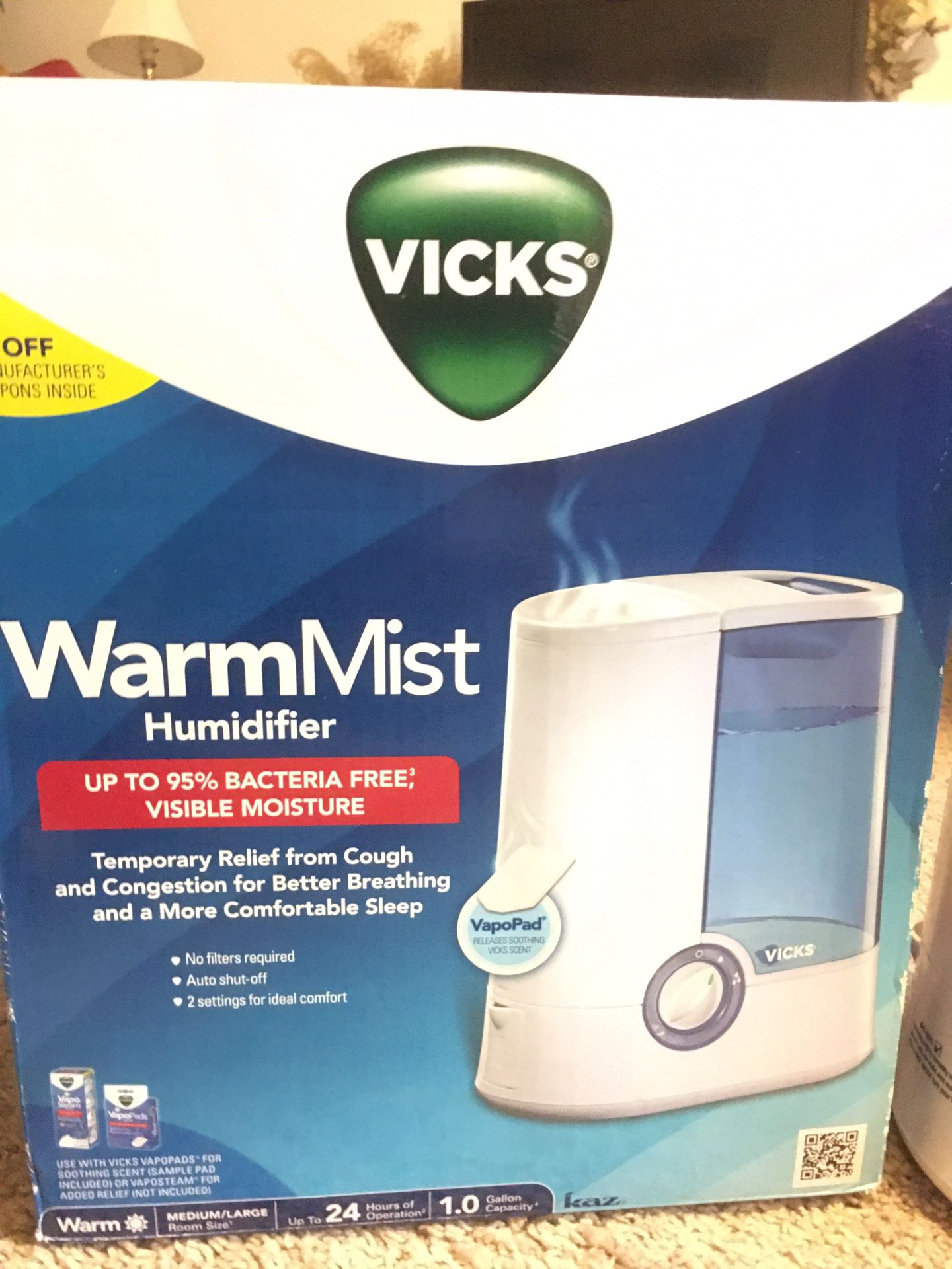 Vicks warm Mist Humidifier