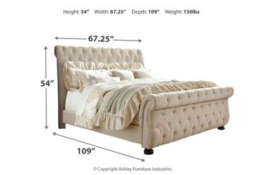 Willenburg Queen Upholstered Sleigh Bed