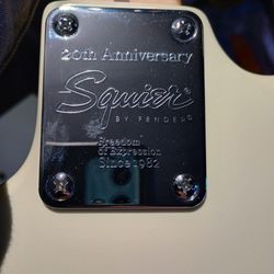 20th Anniversary Edition Fender Squier Straight On Travis I Think There's Too Much Water