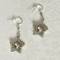 Pink Star Earrings 