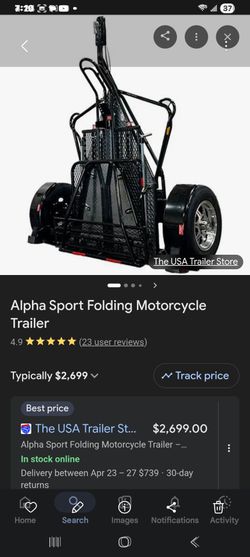Motorcycle trailer