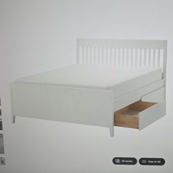 Ikea Idanas Full/Twin Bed Frame 