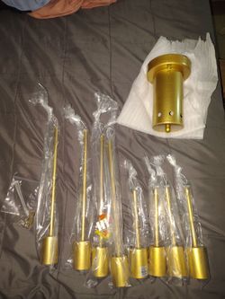 Gold Pendant Chandelier Light Fixture Kit
