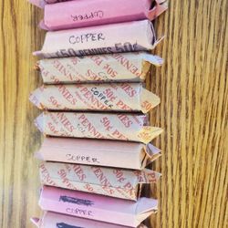 10 Rolls of Copper Pennies 