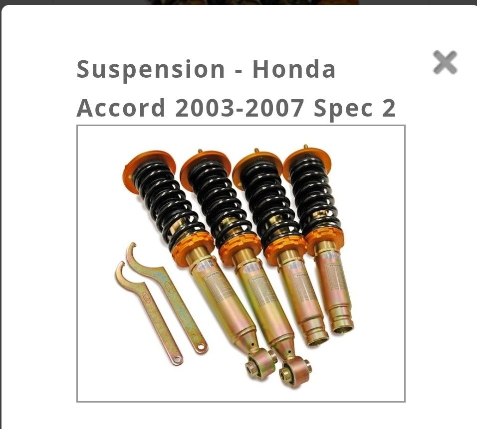 Suspension - Honda Accord 2003-2007 Spec 2 Coilovers
