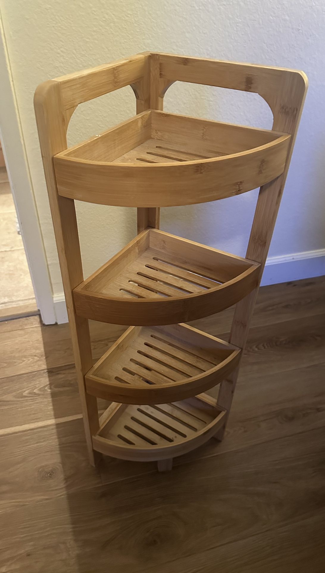 Bamboo Corner Storage Shelf
