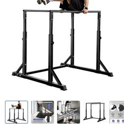 Primy 800lbs Dip Bar, Heavy Duty Dip Station with 7 Height Levels, Adjustable Parallel Bars, Exercises Strength Training for Home Gym