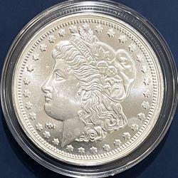 1 Oz Silver Morgan Dollar Design  .999 FS In Capsule Mint