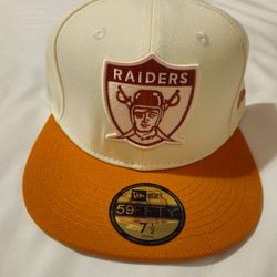 Las Vegas Raiders tan fitted  caps