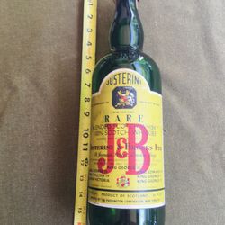 Vintage bottle J & B made in England
