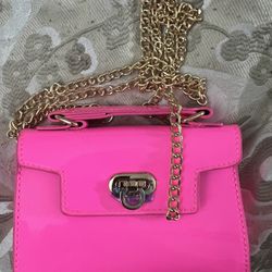 Mini Fluorescent Pink Handbag