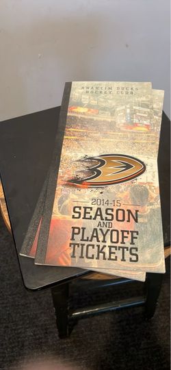 2014-2015 Anaheim Ducks Ticket Books