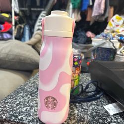 Starbucks 2026 pink and white summer collection tumbler