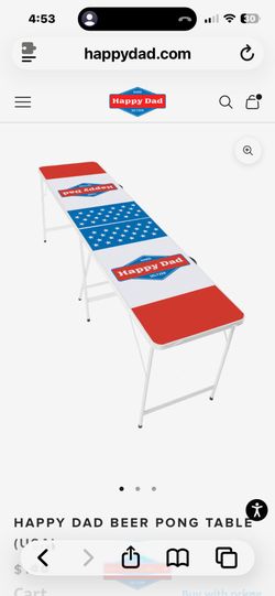 Happy dad beerpong table