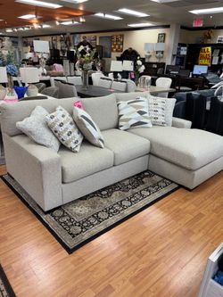 Brand New Laurelgrove Gray Sectional Sofa with Chaise