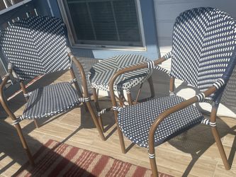 Patio Set Chairs From Target As New, 
