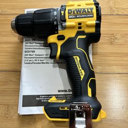 Brand New Dewalt Atomic 1/2” Hammerdrill Brushless 20Vmax Cordless