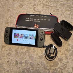 Nintendo Switch Bundle – Charger, Case – Joy-Con Drift – No Dock