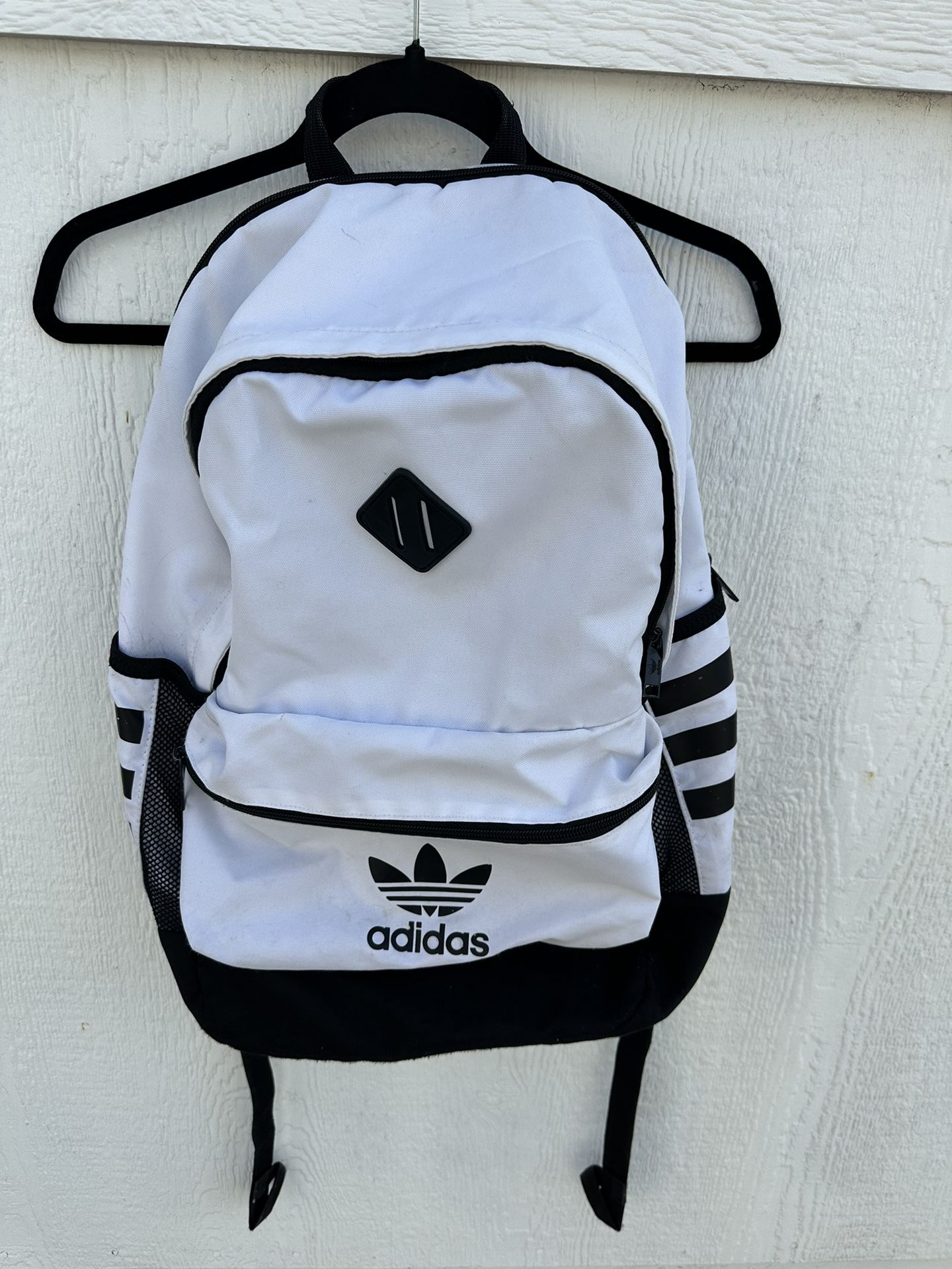 adidas Original Base Backpack, White/Black, One Size