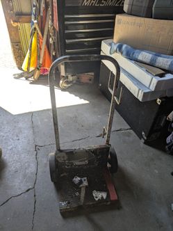 WELDING CART SOLID STEEL W AIRLESS TIRES