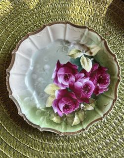 Beautiful Floral Vintage Dish 