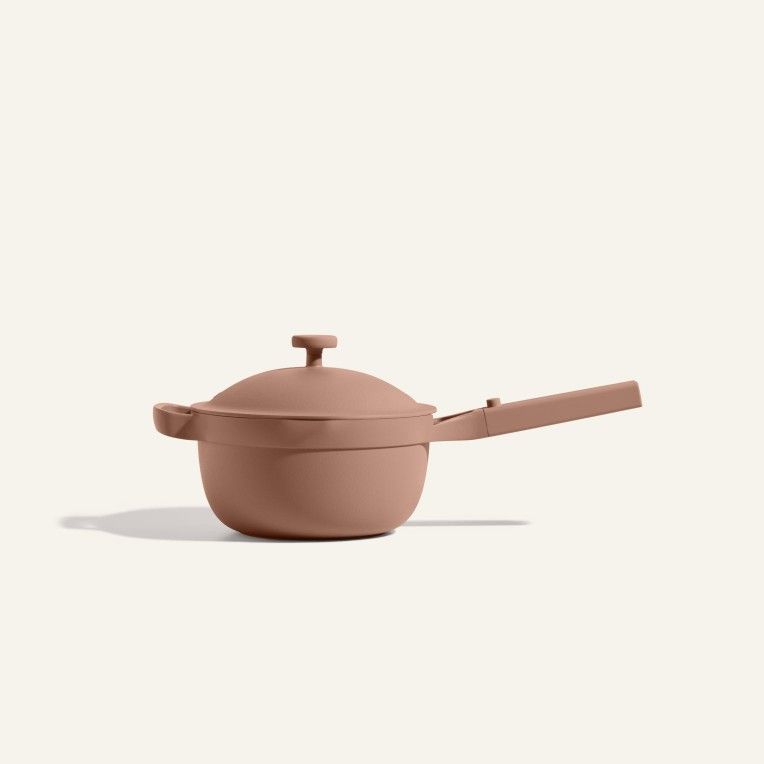 Our Place Perfect Pot - Mini 2.5 Qt Nonstick Ceramic Sauce Pan with Lid | Versatile Cookware for Stovetop and Oven /Spice