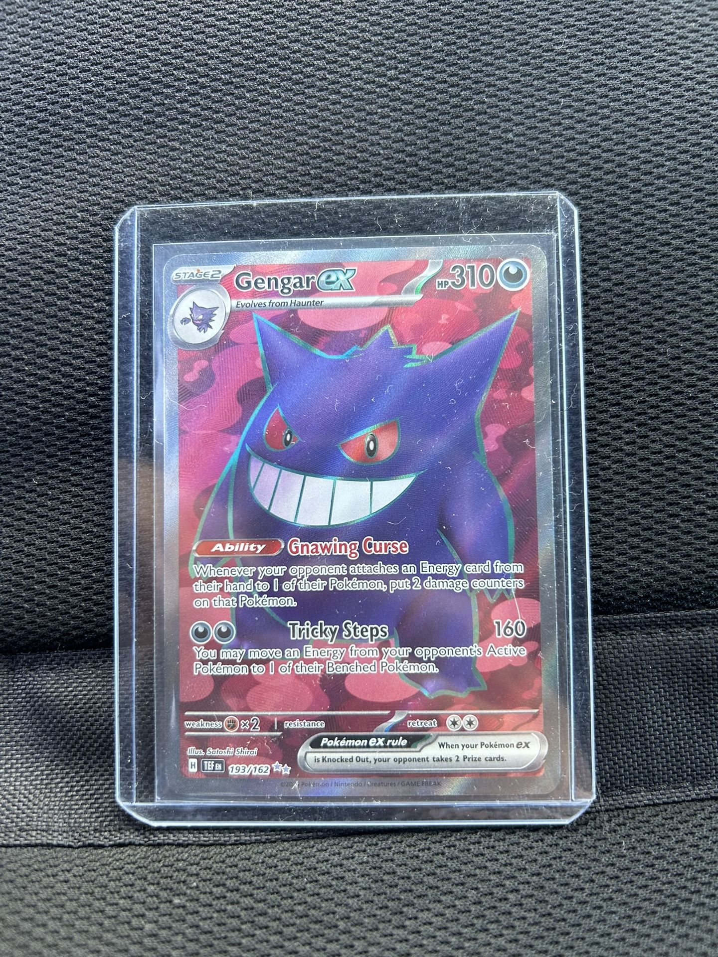 Pokémon TCG Gengar EX 193/162 Full Art Temporal Forces Near Mint Condition