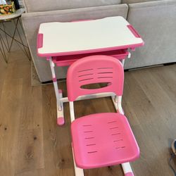 Adjustable Height Kids Desk & Chair
