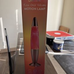Urban Shop Rose Gold Volcano Motion Lamp