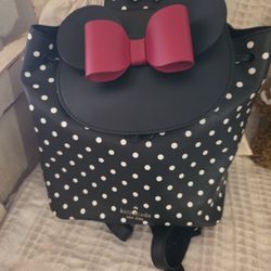 Kate Spade Minnie Mouse Backpack& Matching Cardholder 