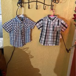OLDNAVY  Camisa manga Corta  Size 3T            /      Healthtex  Camisa Manga  Larga  Size  3T    /    Cada Una  $