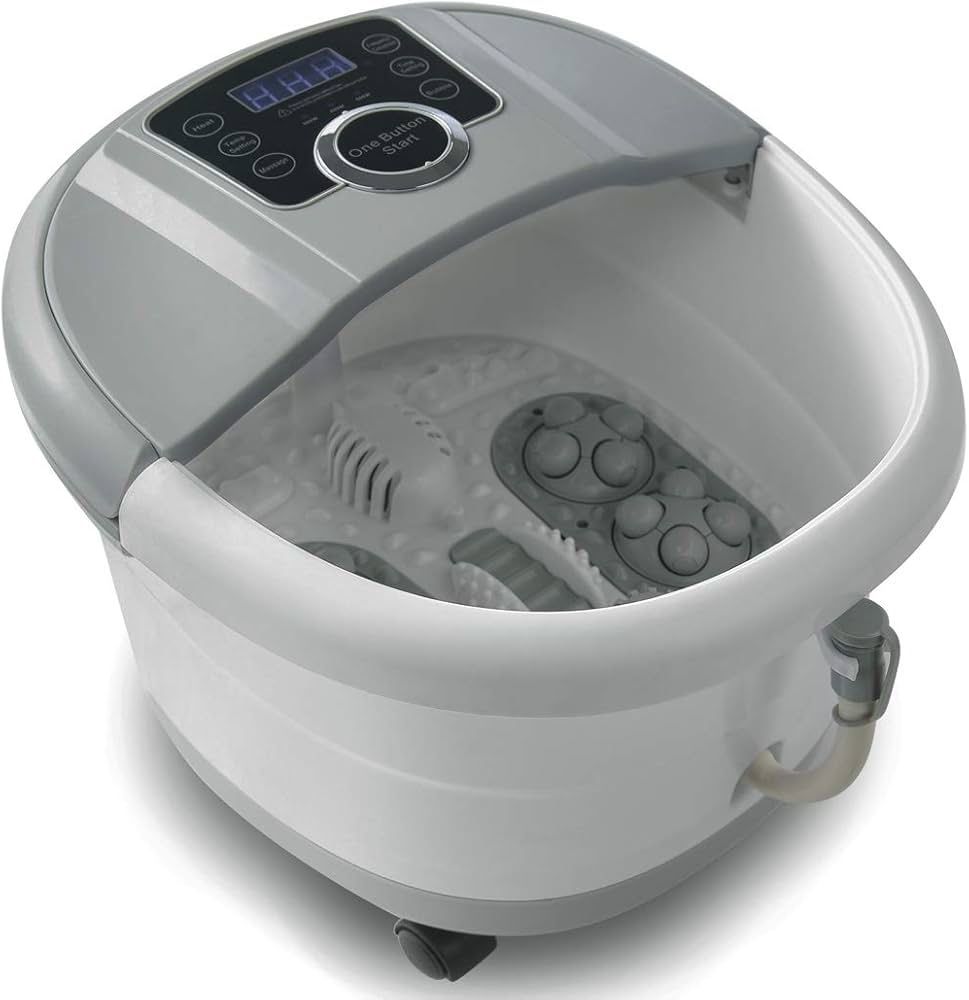 Foot Spa Bath Massager with Heat and Automatic Massage Spa Machine Athletes Foot Bubble Bath