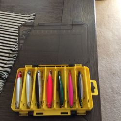 Multi  Colored Bass Lures W/Case