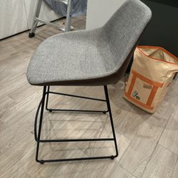 Bar Stool Grey Brown