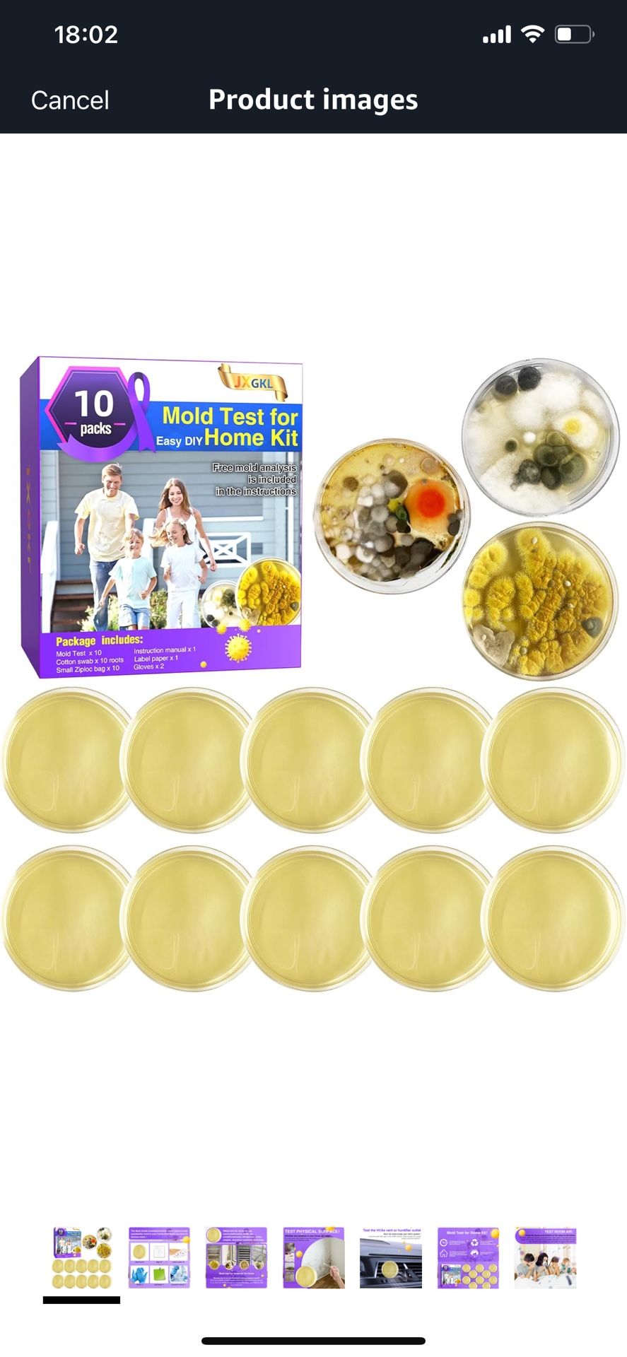 Mold Test for Home Kit,Home Mold Test,DIY Detector at Furniture,Wall Facing,Indoor Air Quality Testing Kits,Simple Detection Tests,air Tester,Black26