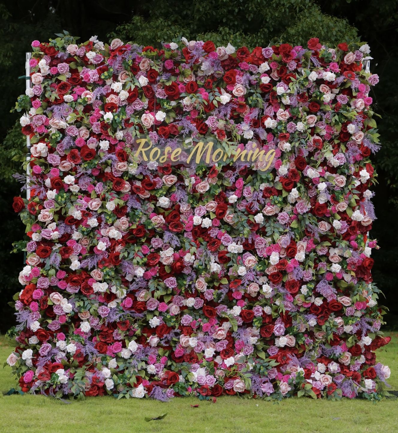 Ember: 5D Flower Wall, Fabric Backing, Easy Storage-rolls Up