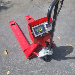 Pallet Jack With Scale And Built In Printer
