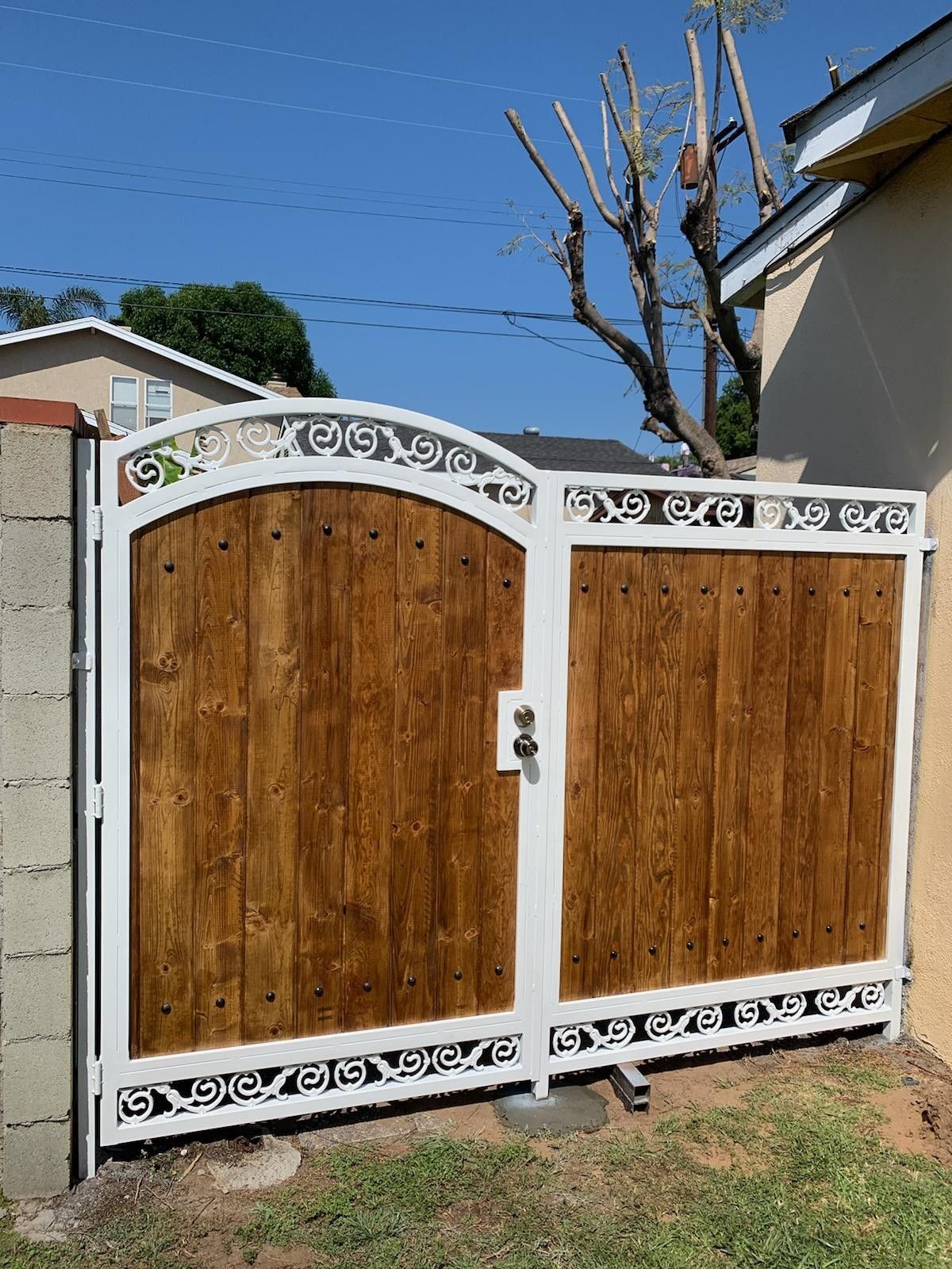 We made iron gates, fences