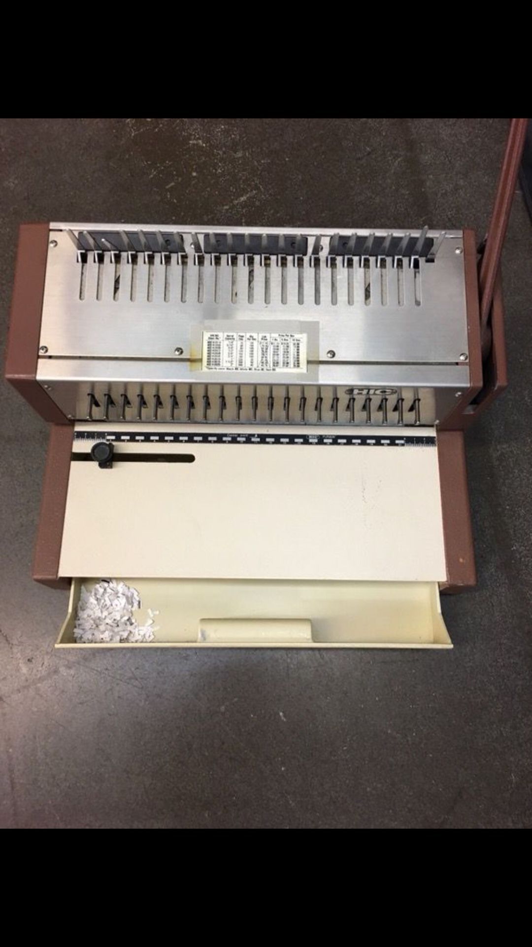 HIC PUNBIN Punch Spine Binder Machine $20