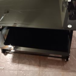 Metal And Glass TV stand