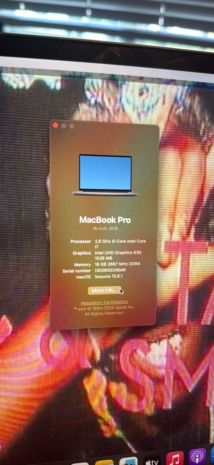 Mac book pro 2019 16 inch