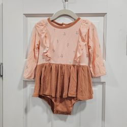 🌸🍂Dot Dot Smile Fall Floral Ruffle Dress Romper 18-24M Boutique Baby Girl Outfit